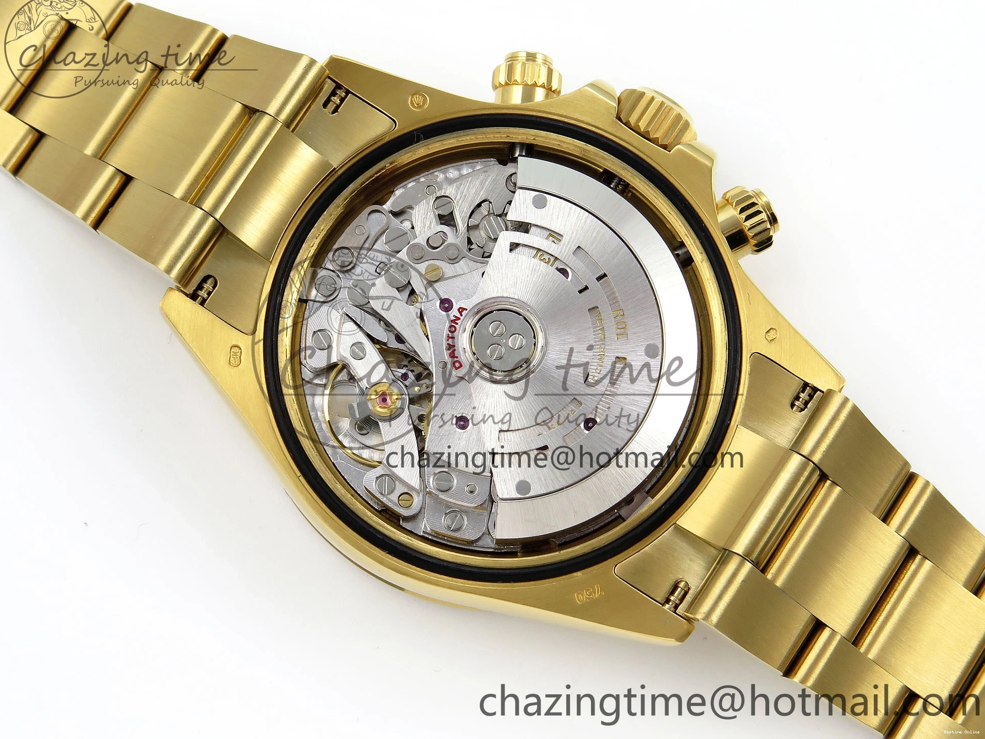 0520 Durable Daytona 116508 QF 1:1 Best Edition Black Dial on YG Bracelet SH4130 V3 (Gain Weight) 1717